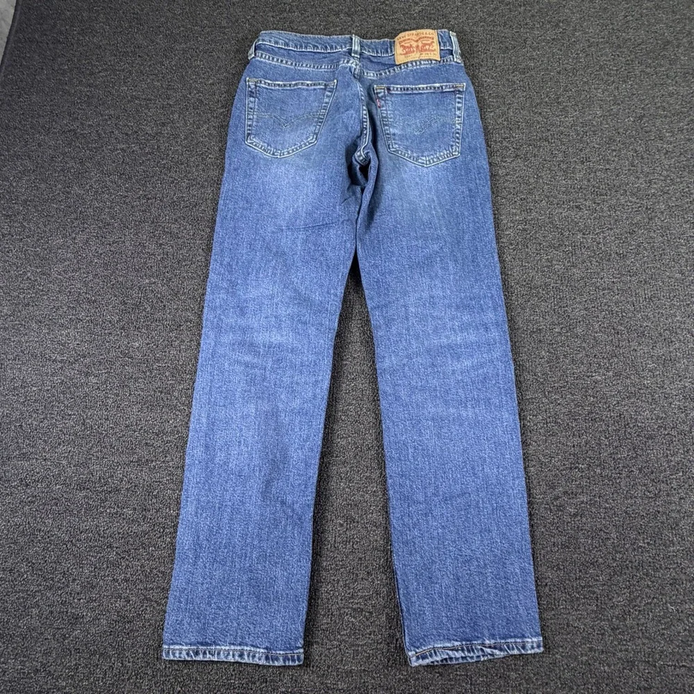 Levi's Jeans Mens 28x30 (fits 28x18) 514 Straight Fit Blue Denim EUC